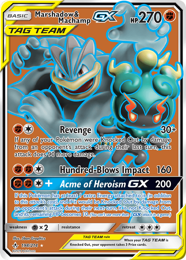 Marshadow & Machamp-GX SM10-198