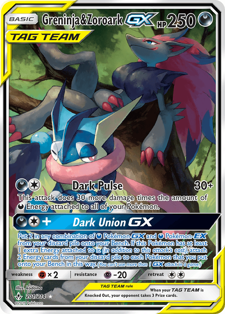 Greninja & Zoroark-GX SM10-201