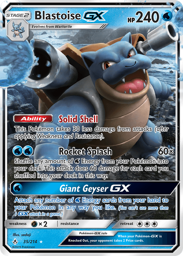 Blastoise-GX SM10-35