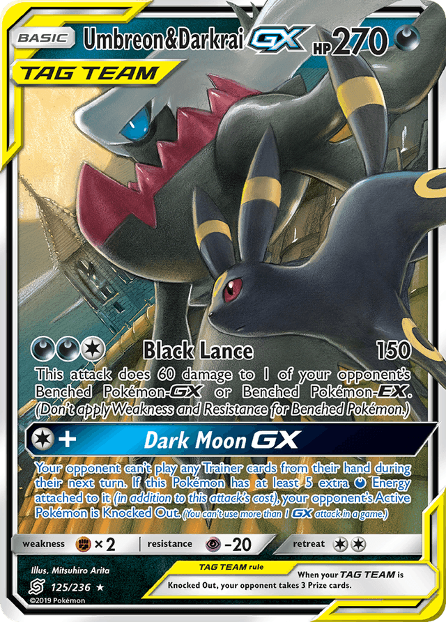 Umbreon & Darkrai-GX SM11-125