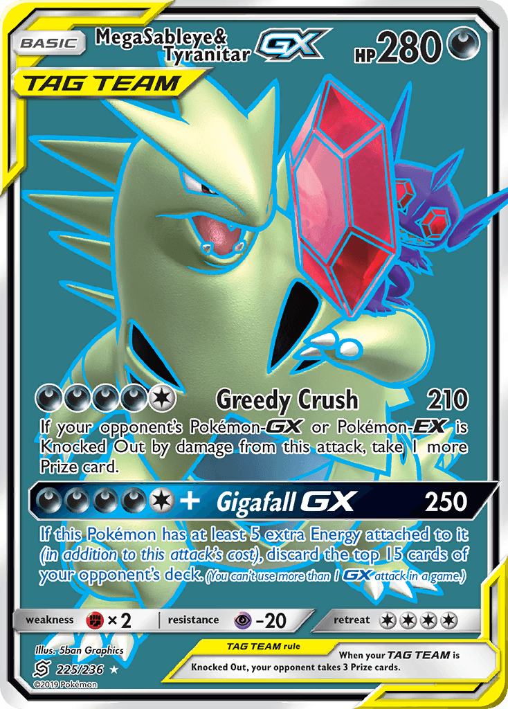 Mega Sableye & Tyranitar-GX SM11-225