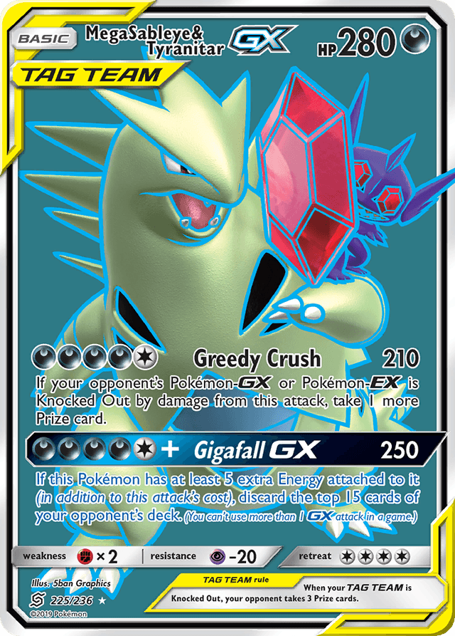 Mega Sableye & Tyranitar-GX SM11-225