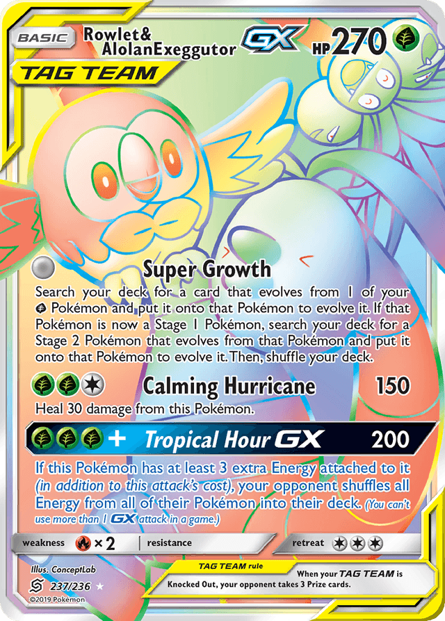 Rowlet & Alolan Exeggutor-GX SM11-237