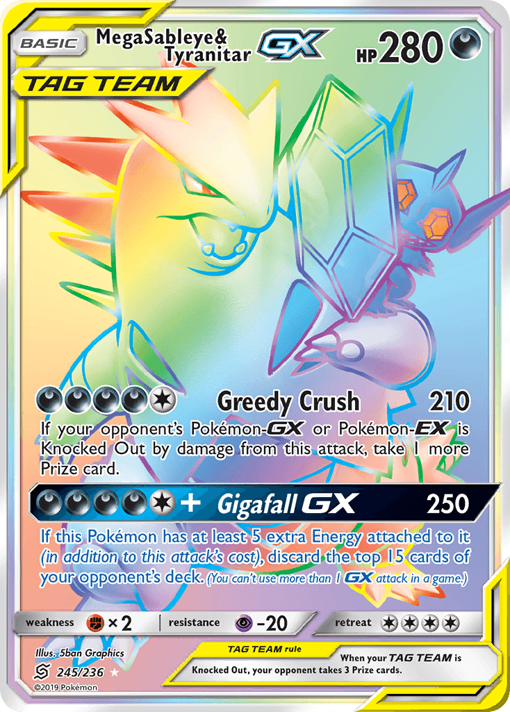 Mega Sableye & Tyranitar-GX SM11-245