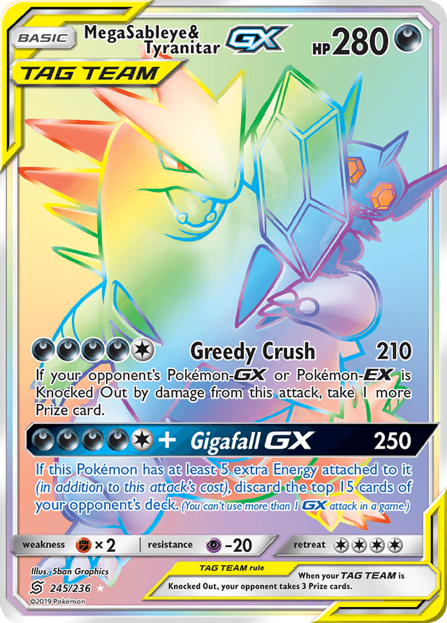 Mega Sableye & Tyranitar-GX SM11-245