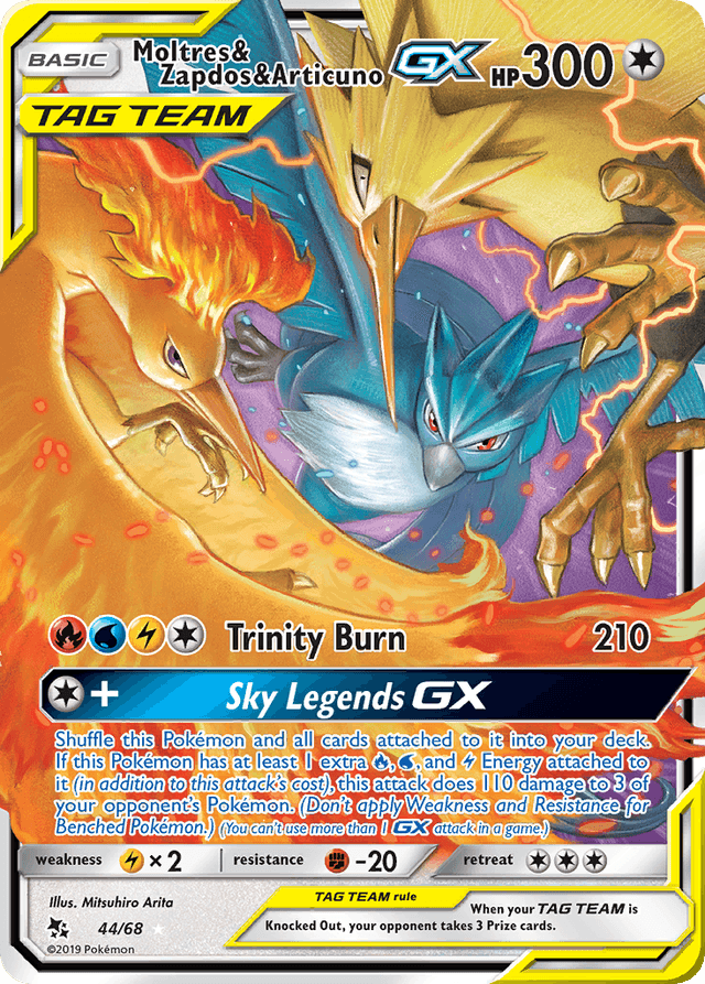 Moltres & Zapdos & Articuno-GX SM115-44