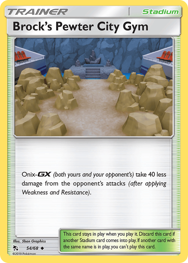 Brock's Pewter City Gym SM115-54