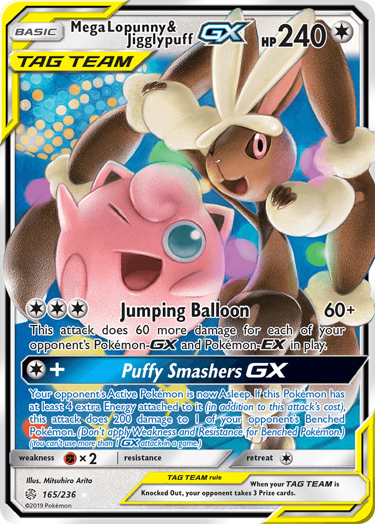 Mega Lopunny & Jigglypuff-GX SM12-165