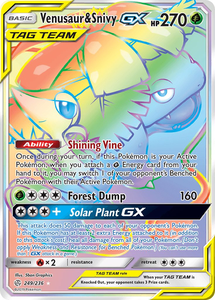 Venusaur & Snivy-GX SM12-249