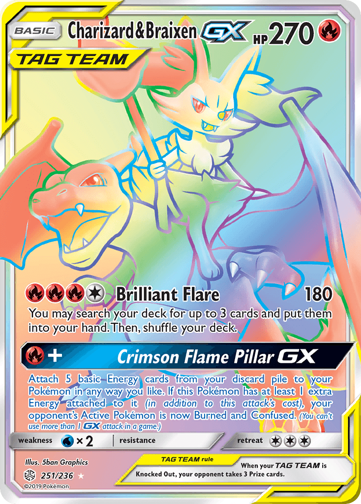 Charizard & Braixen-GX SM12-251