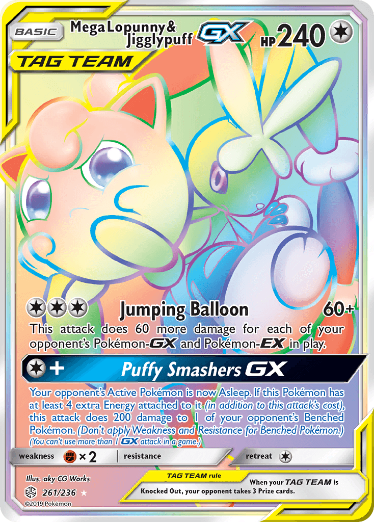 Mega Lopunny & Jigglypuff-GX SM12-261