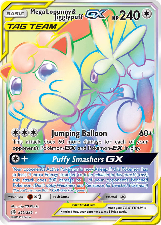 Mega Lopunny & Jigglypuff-GX SM12-261