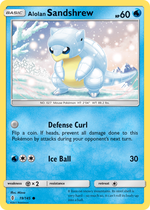 Alolan Sandshrew SM2-19