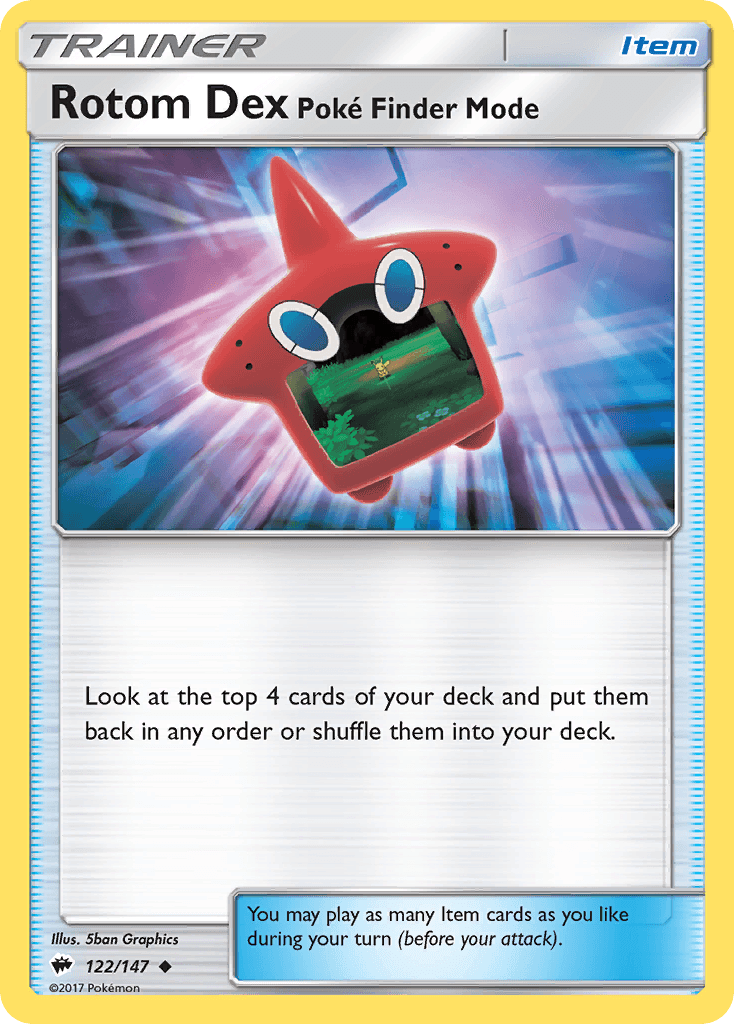 Rotom Dex Poké Finder Mode SM3-122