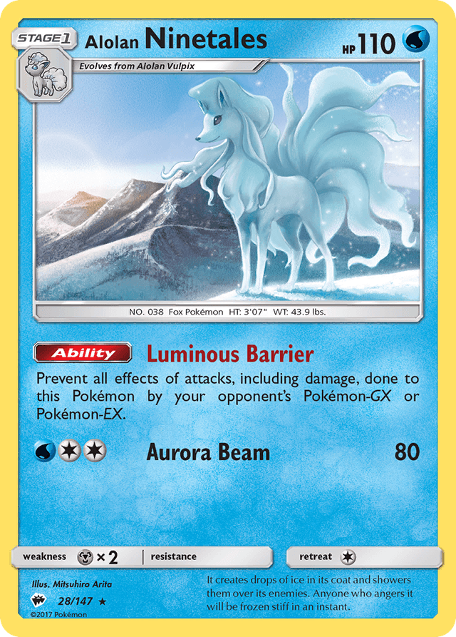 Alolan Ninetales SM3-28