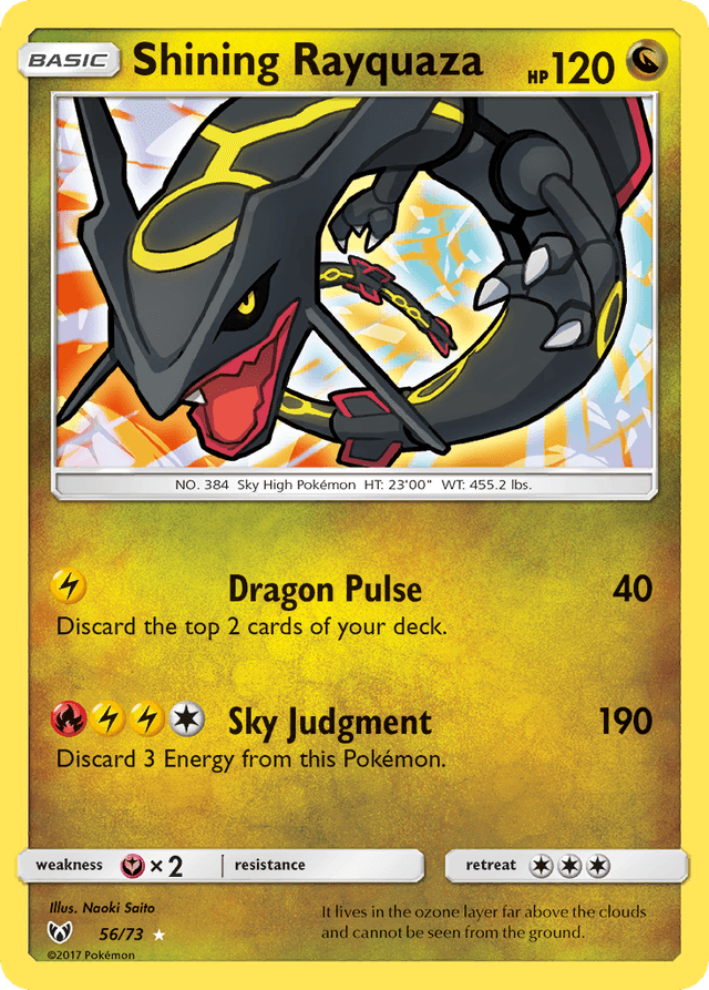 Shining Rayquaza SM35-56