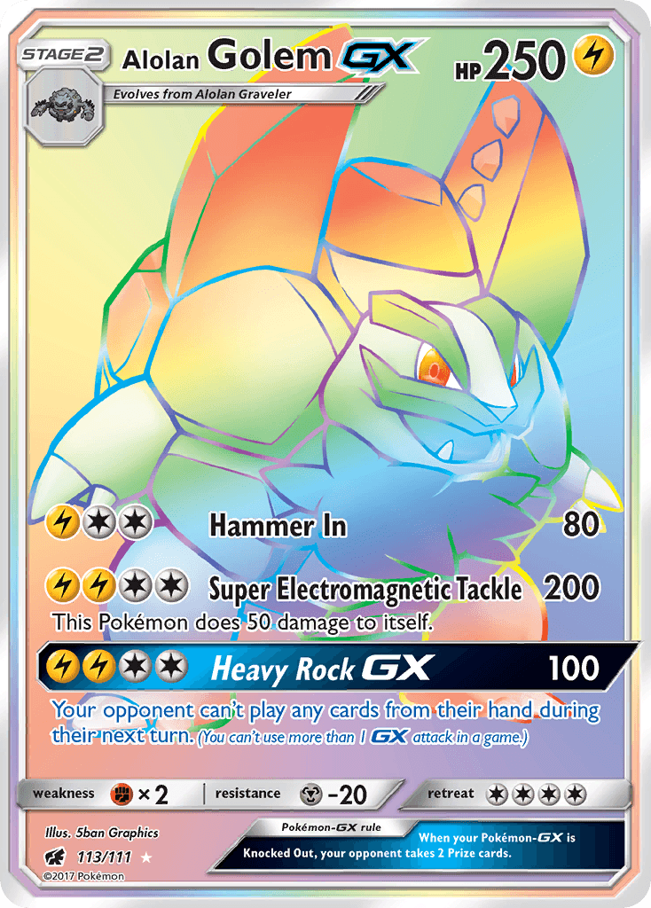 Alolan Golem-GX SM4-113