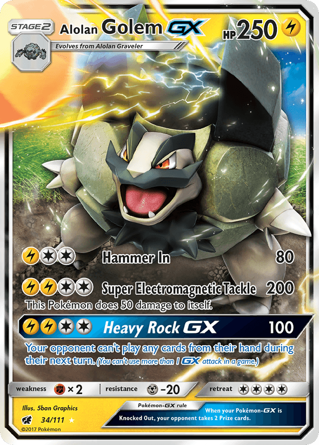 Alolan Golem-GX SM4-34