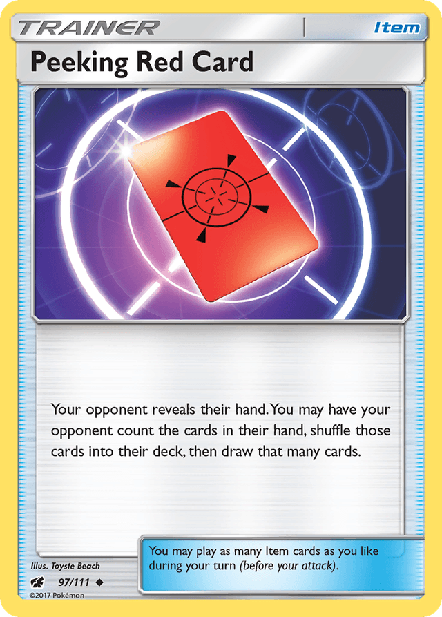 Peeking Red Card SM4-97