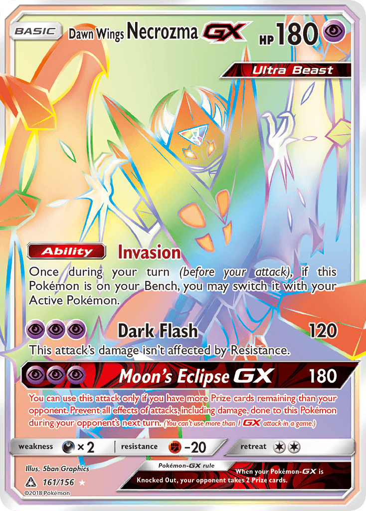 Dawn Wings Necrozma-GX SM5-161