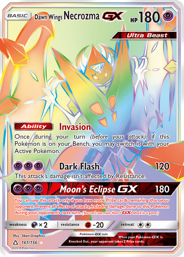 Dawn Wings Necrozma-GX SM5-161
