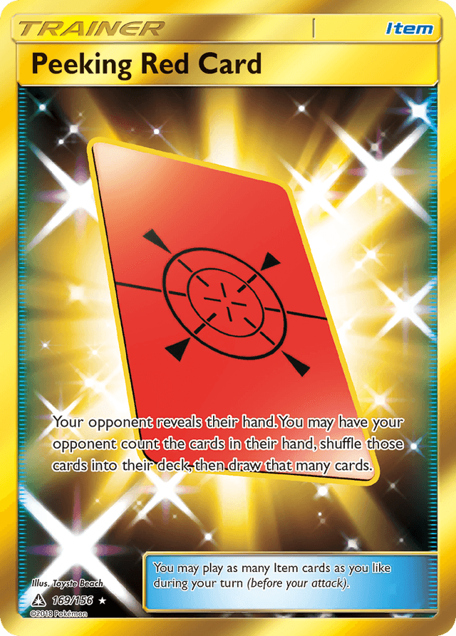 Peeking Red Card SM5-169