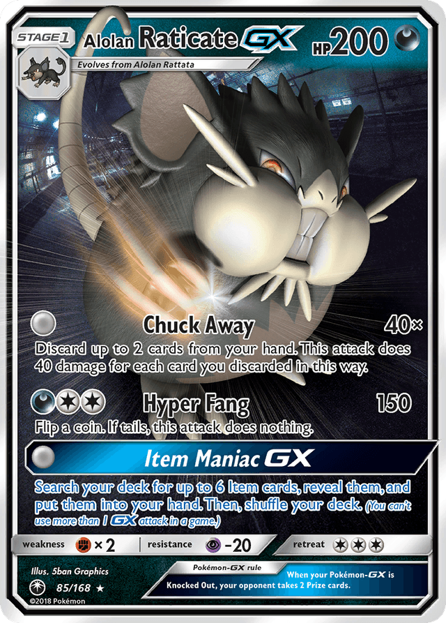 Alolan Raticate-GX SM7-85