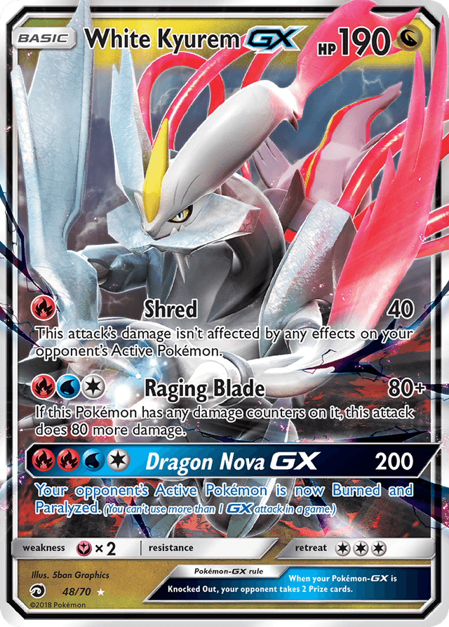 White Kyurem-GX SM75-48