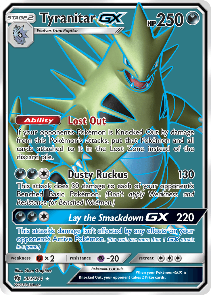 Tyranitar-GX SM8-203