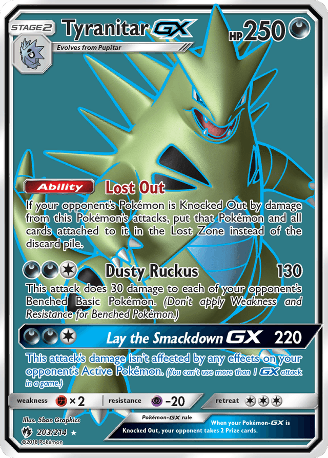 Tyranitar-GX SM8-203