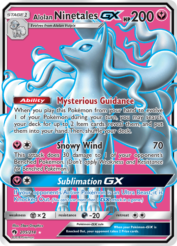Alolan Ninetales-GX SM8-205