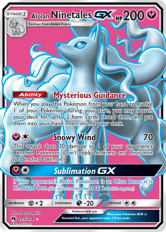Alolan Ninetales-GX SM8-205