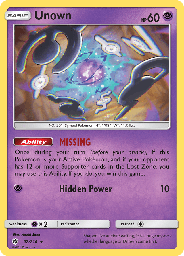 Unown SM8-92