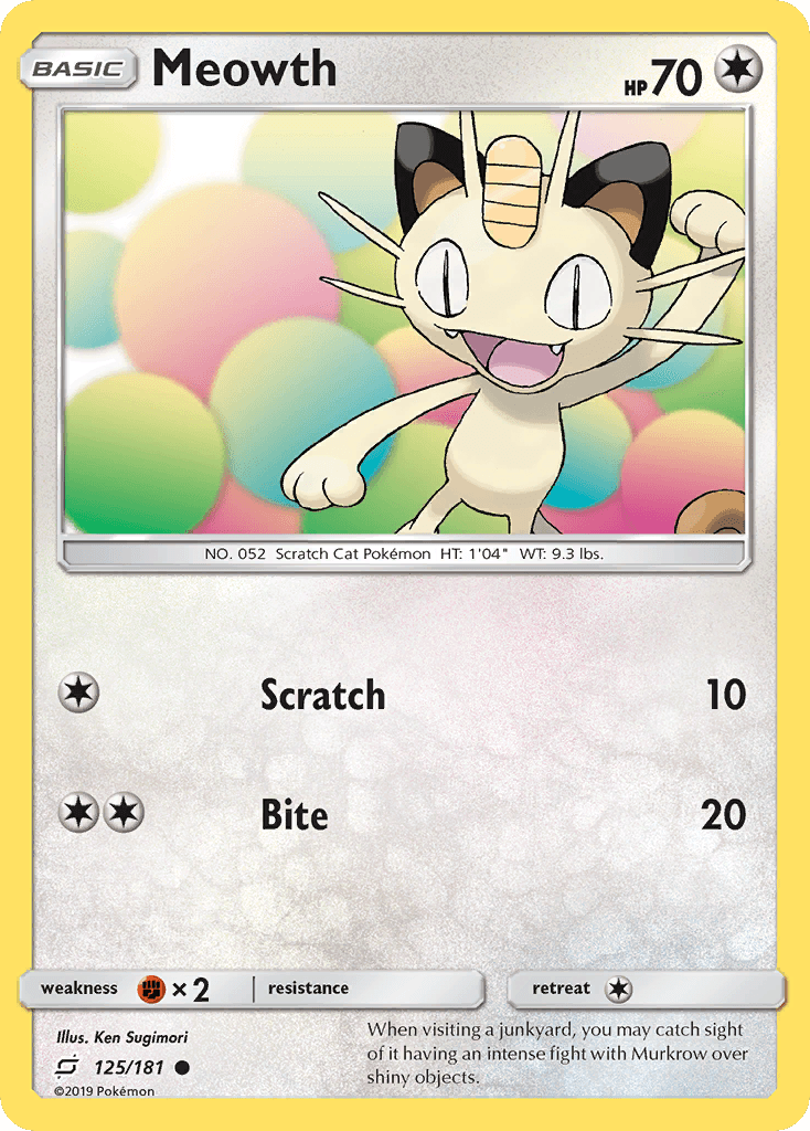Meowth SM9-125