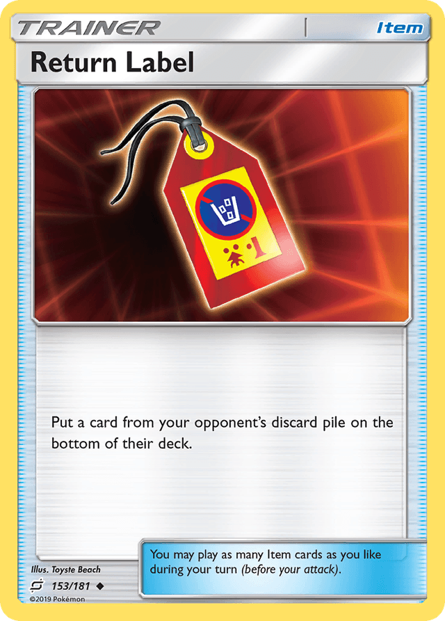 Return Label SM9-153