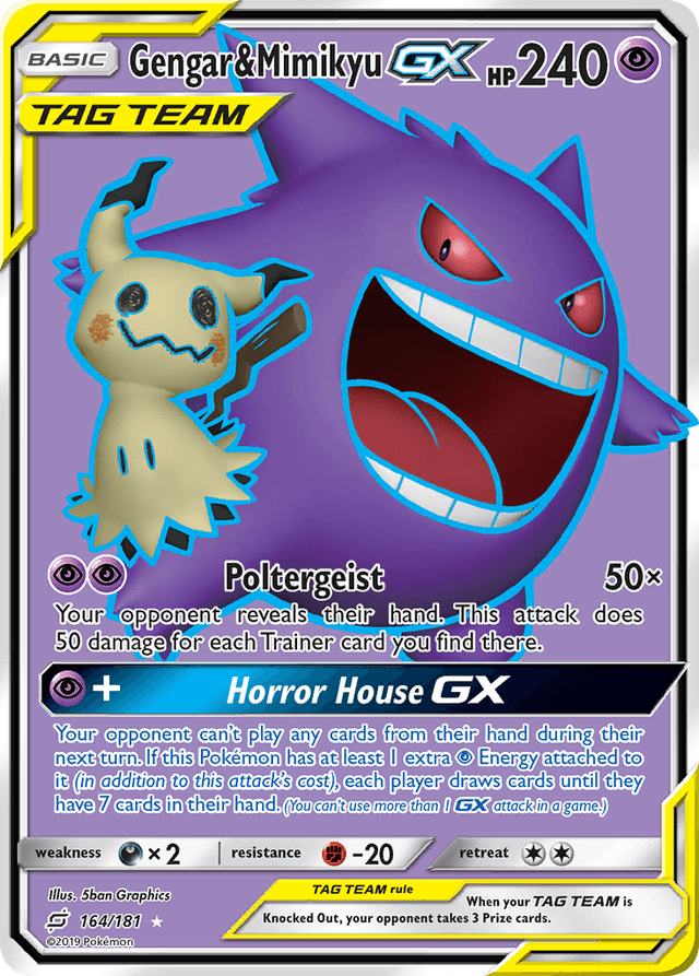 Gengar & Mimikyu-GX SM9-164