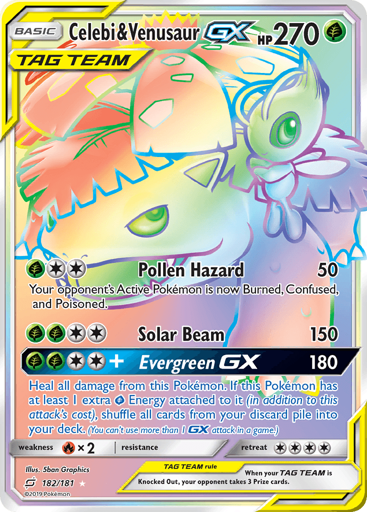 Celebi & Venusaur-GX SM9-182