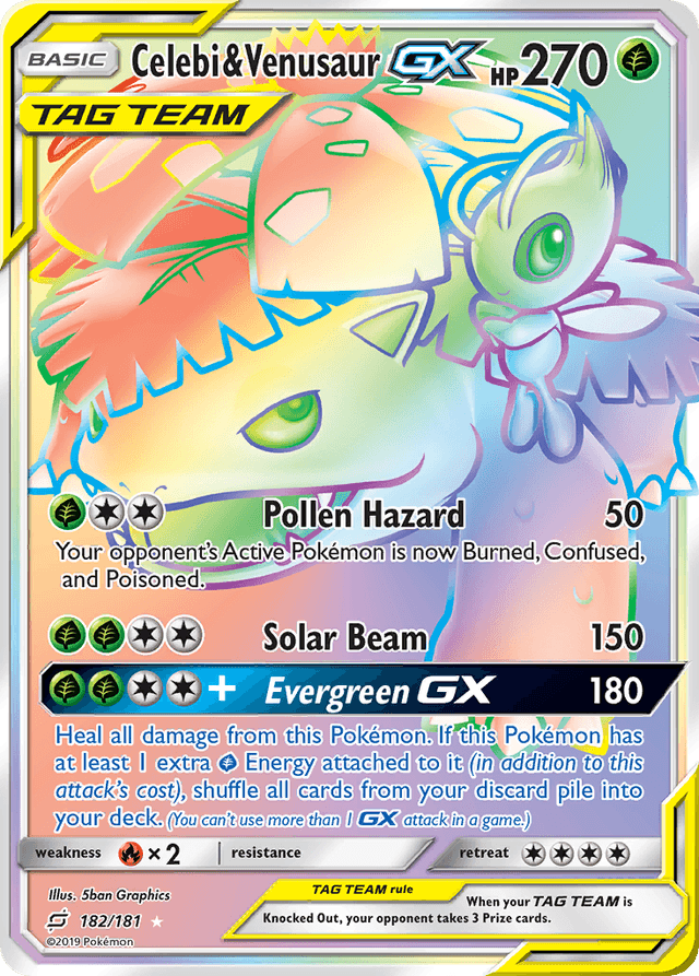 Celebi & Venusaur-GX SM9-182