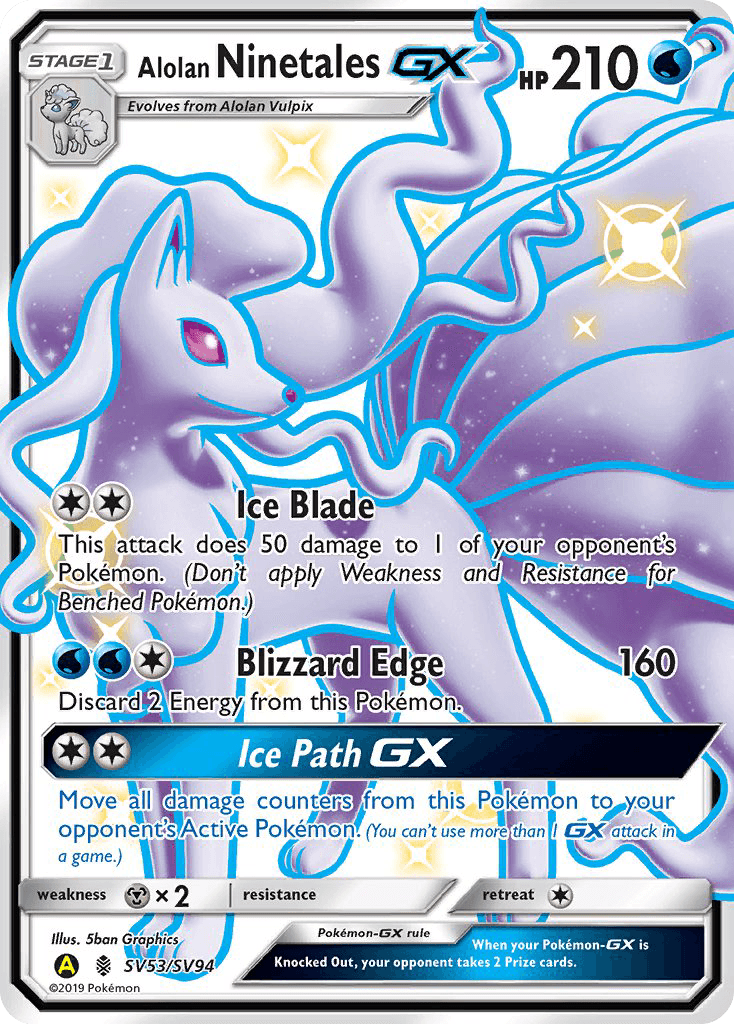 Alolan Ninetales-GX SMA-SV53