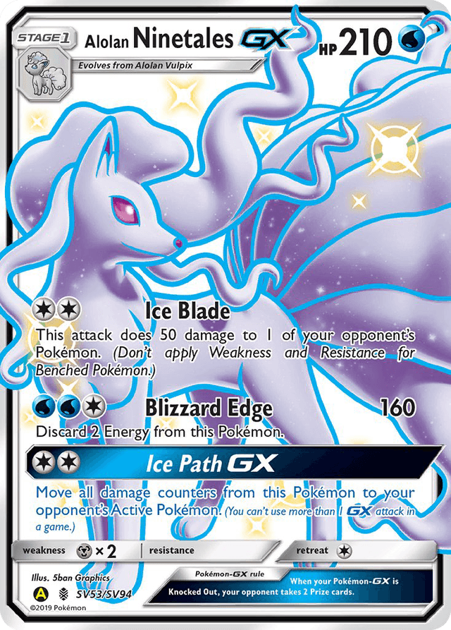 Alolan Ninetales-GX SMA-SV53