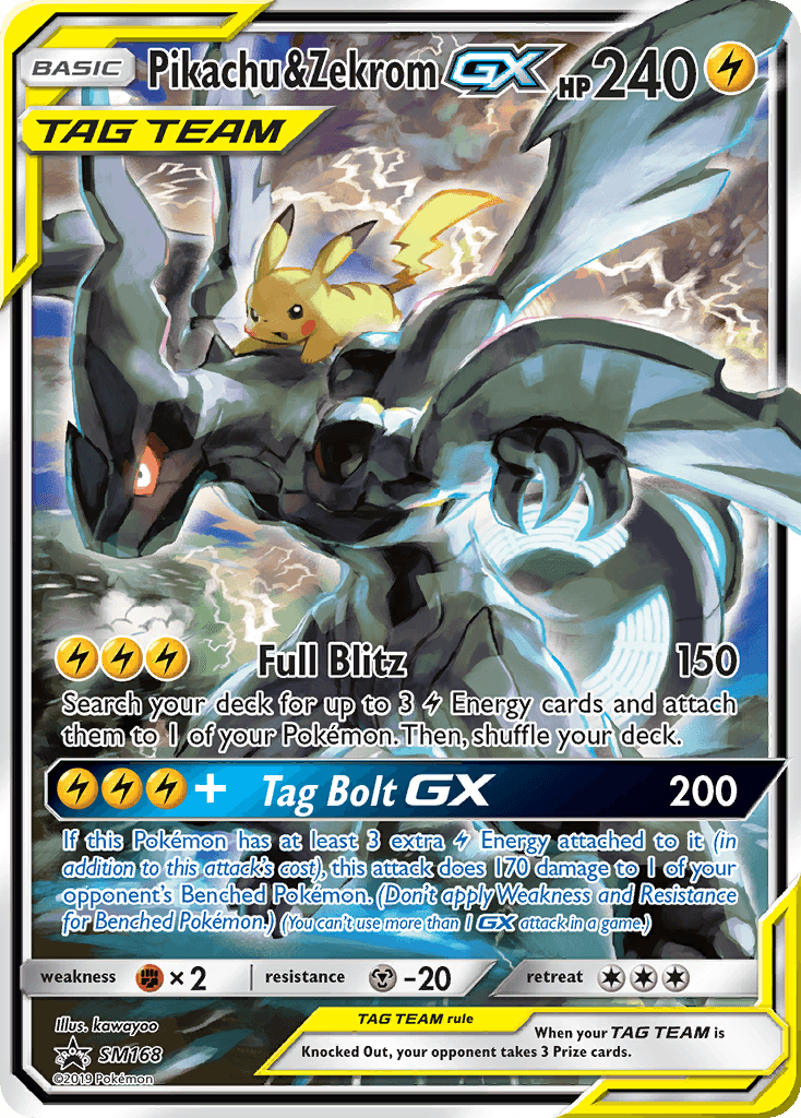 Pikachu & Zekrom-GX SMP-SM168