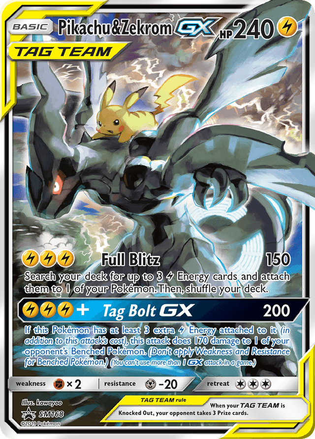 Pikachu & Zekrom-GX SMP-SM168