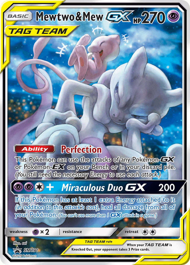 Mewtwo & Mew-GX SMP-SM191