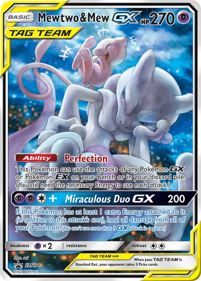 Mewtwo & Mew-GX SMP-SM191