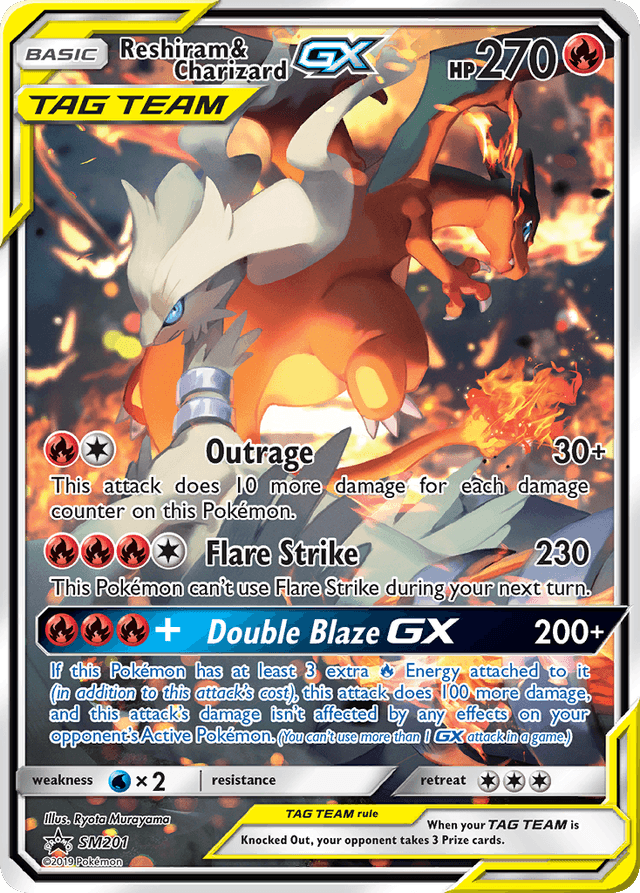 Reshiram & Charizard-GX SMP-SM201