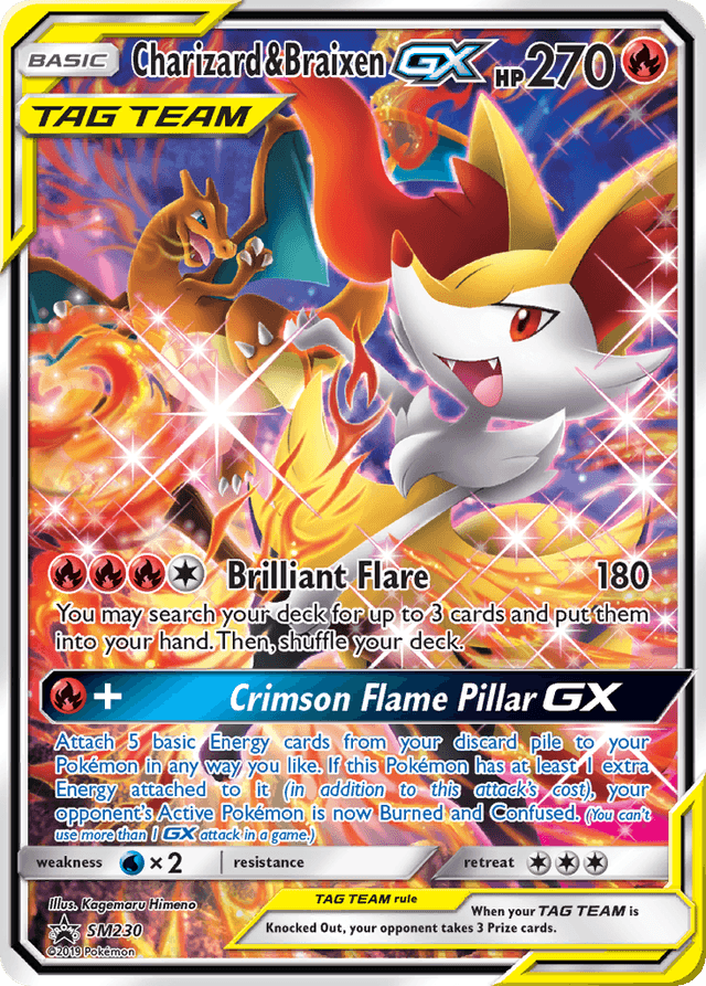 Charizard & Braixen-GX SMP-SM230
