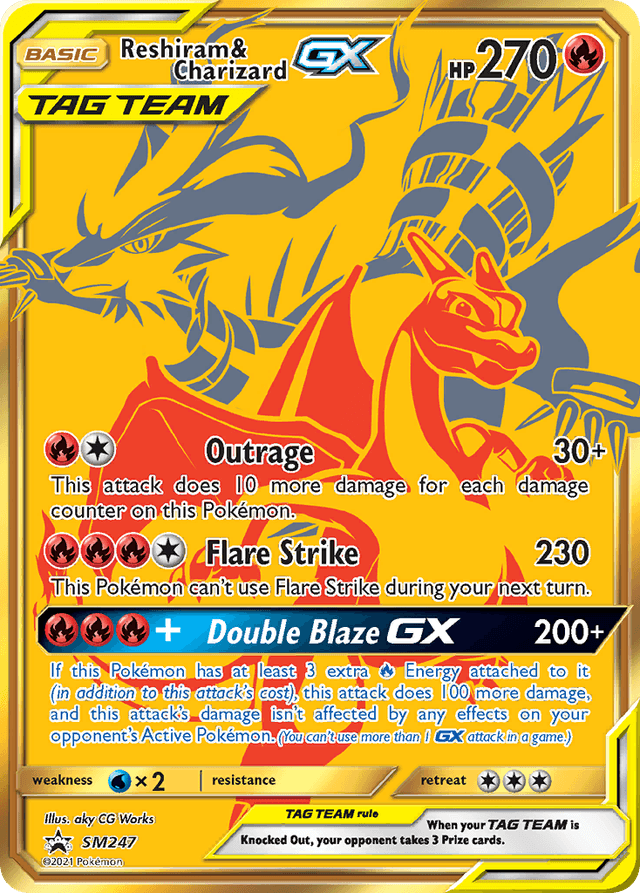 Reshiram & Charizard-GX SMP-SM247