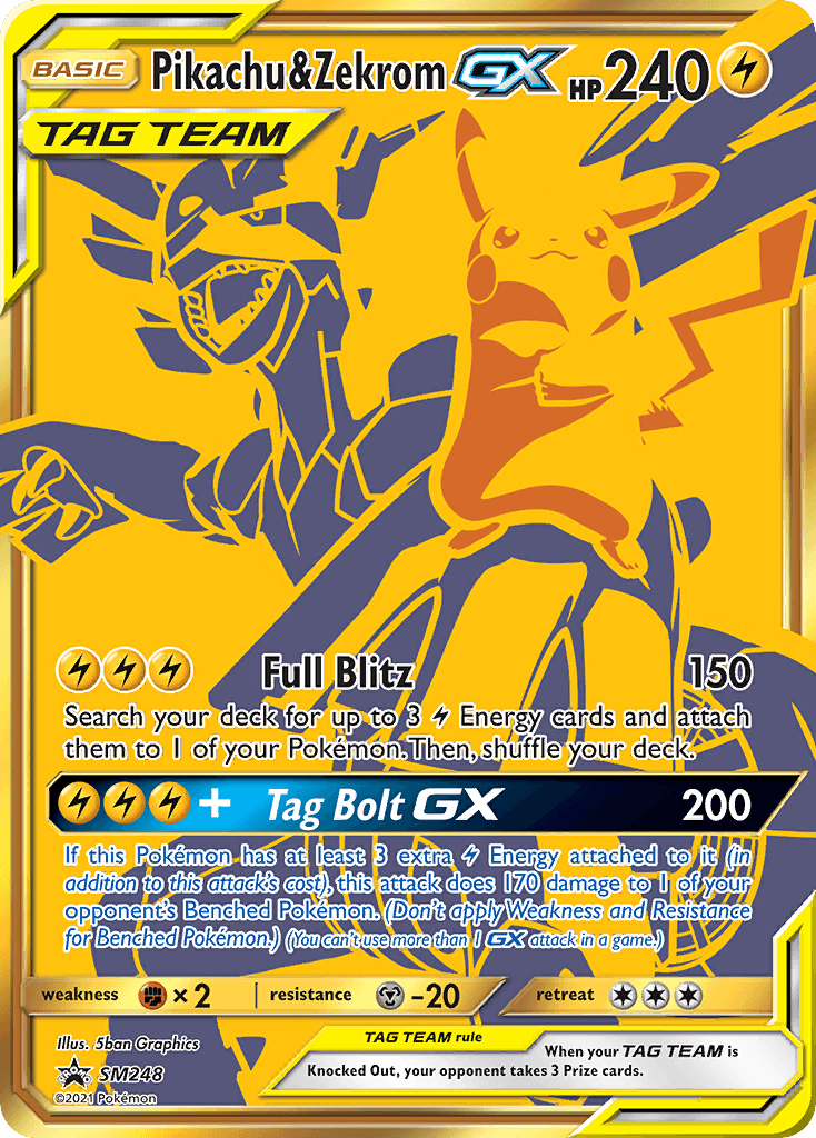 Pikachu & Zekrom-GX SMP-SM248