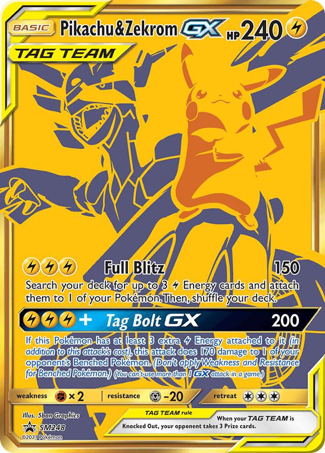 Pikachu & Zekrom-GX SMP-SM248