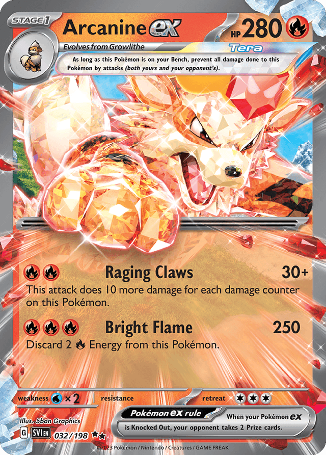 Arcanine ex SV1-32